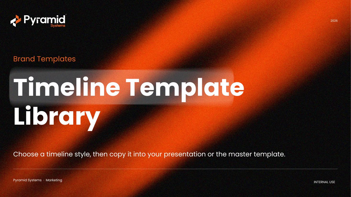 Timeline Infographics — cover slide