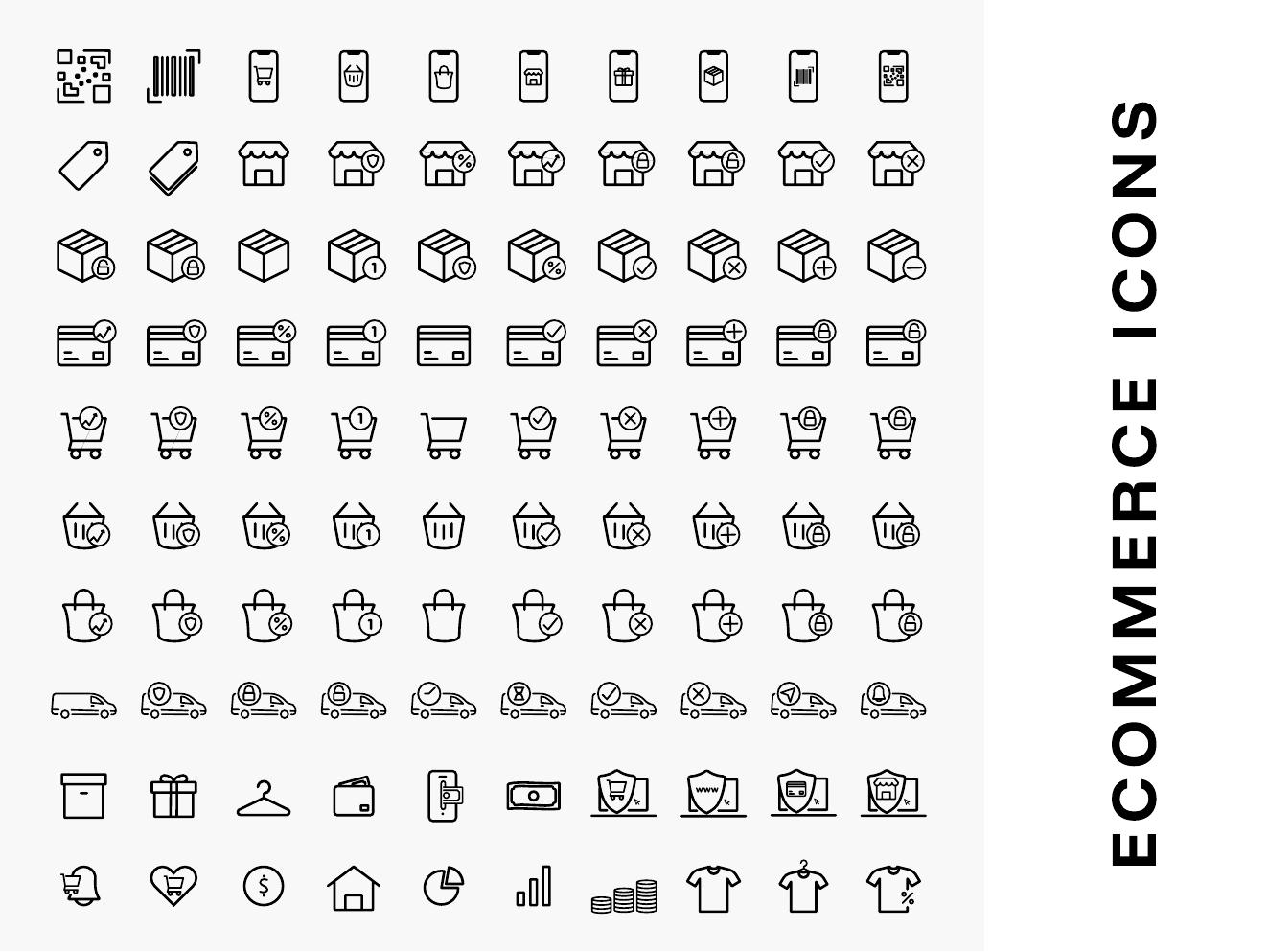 Ecommerce icons sheet