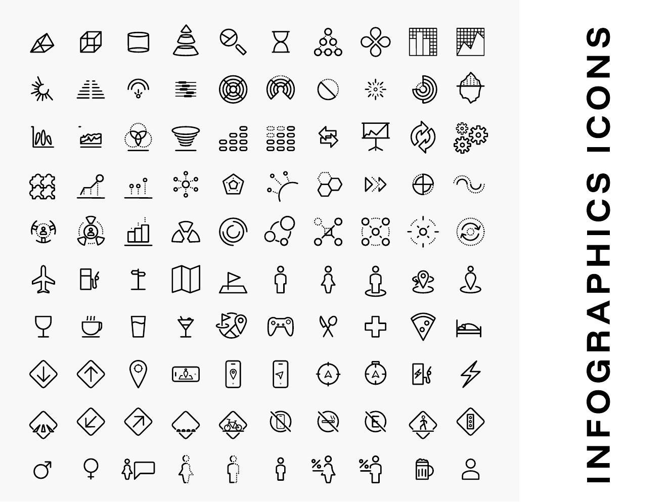Infographics icons sheet