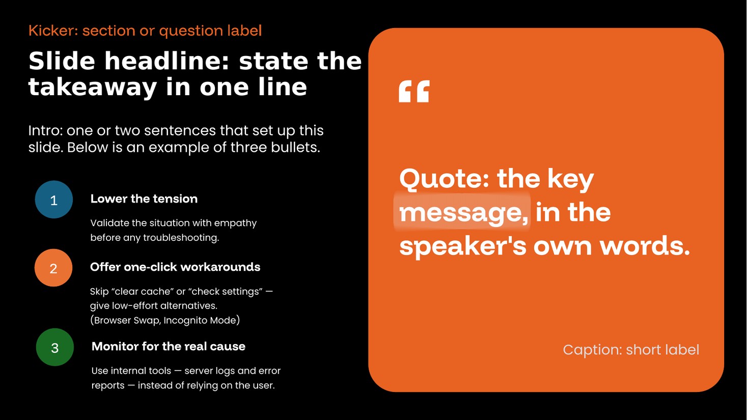 Quote layout