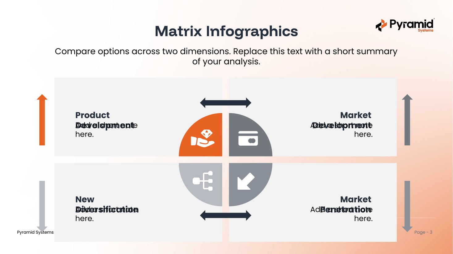 Matrix Infographics — quadrant matrix