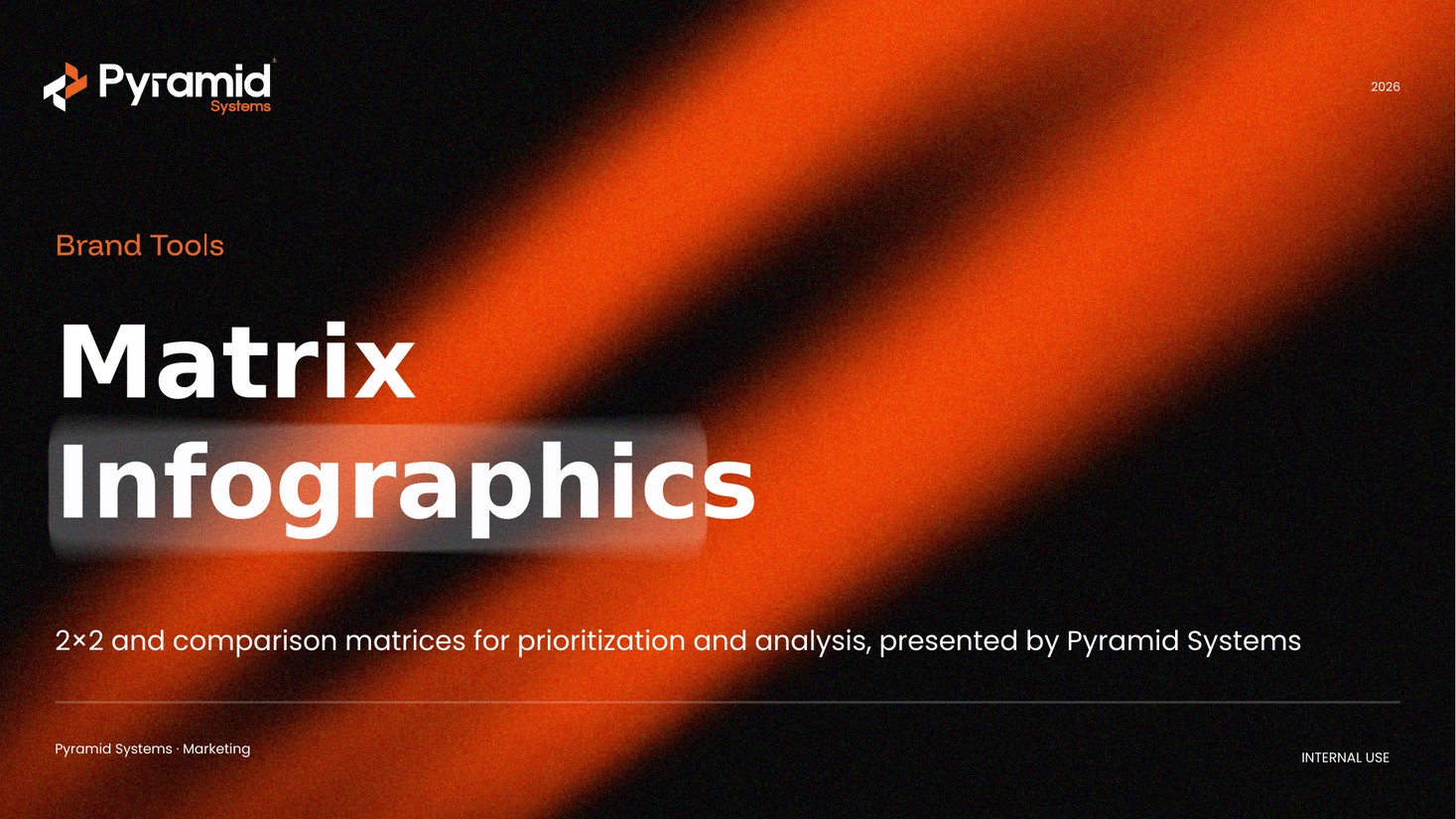 Matrix Infographics — cover slide