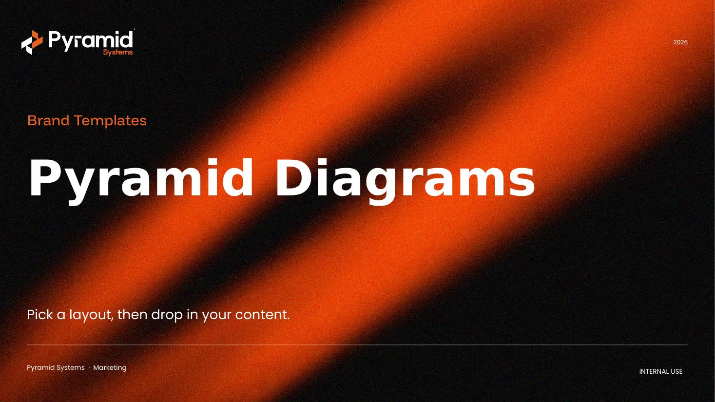 Pyramid Diagrams — cover slide