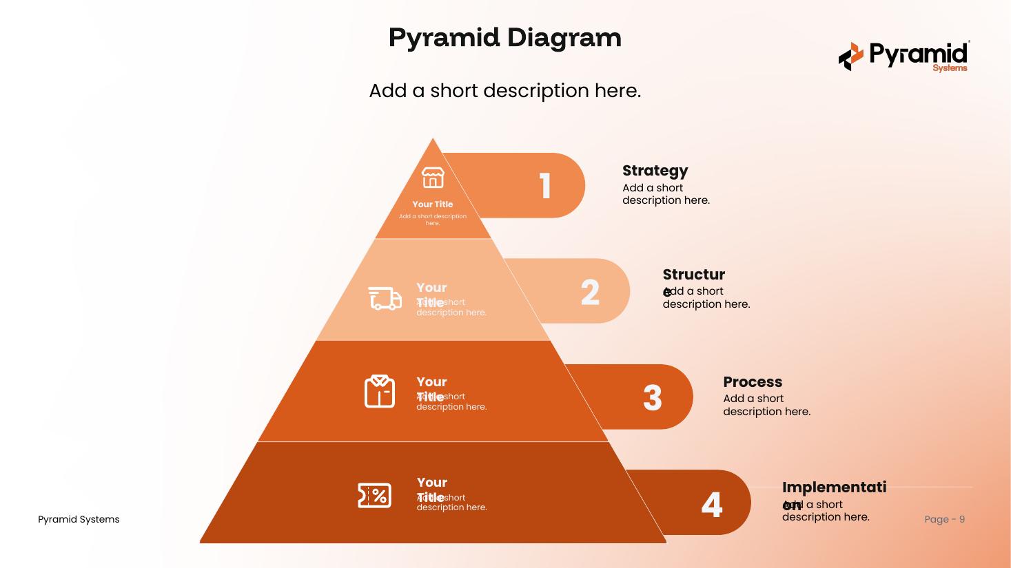 Pyramid Diagrams — numbered pyramid