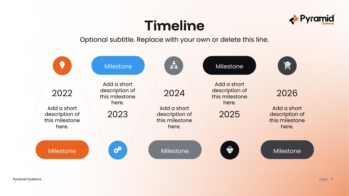 Timeline Infographics — tree style